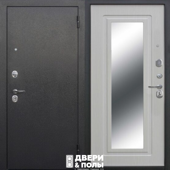 vhodnaya dver ferroni tsarskoe zerkalo serebro beliy yasen